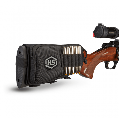 Hunter Specialities Butt Stock Rifle Shell Holder With Pouch