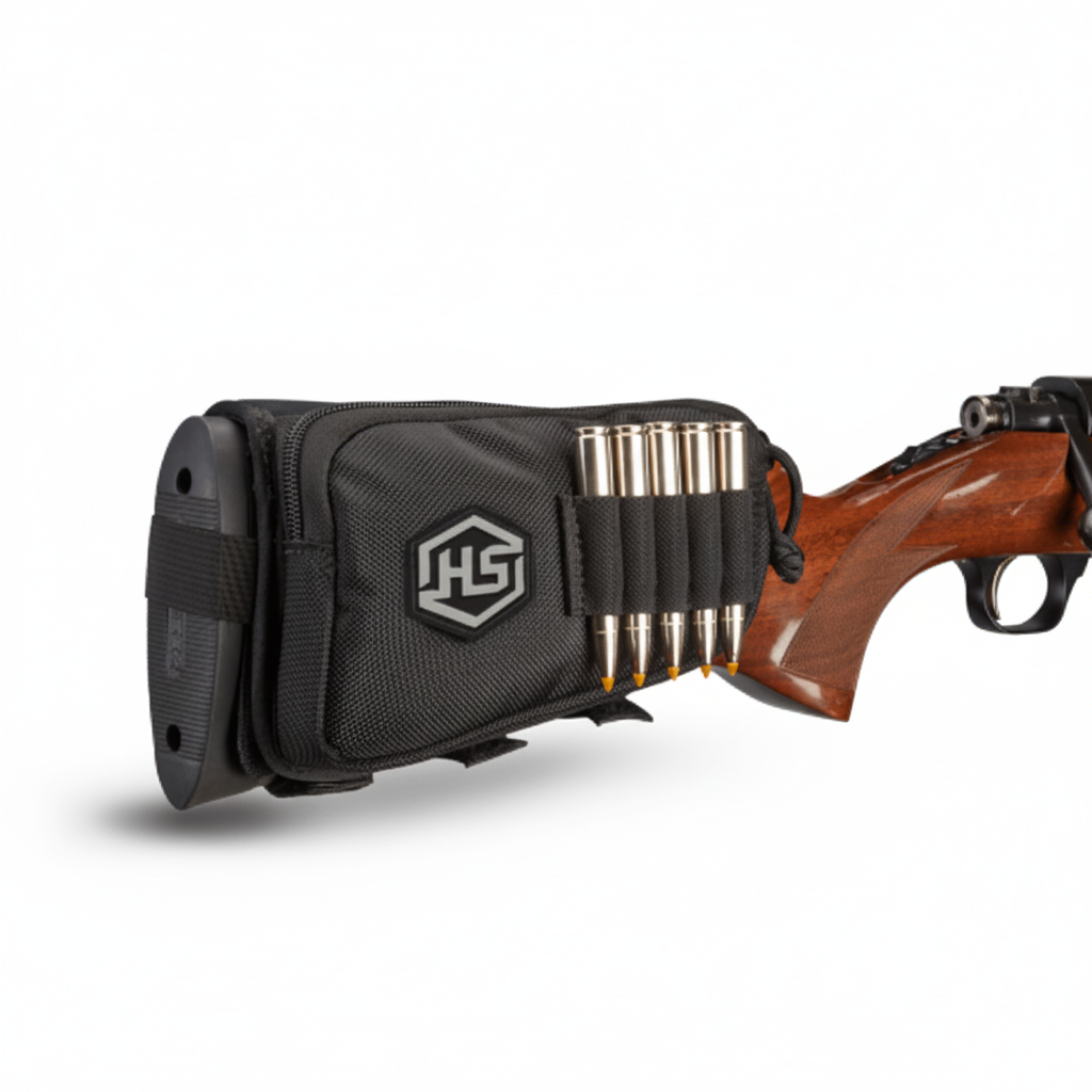 Hunter Specialities Butt Stock Rifle Shell Holder With Pouch