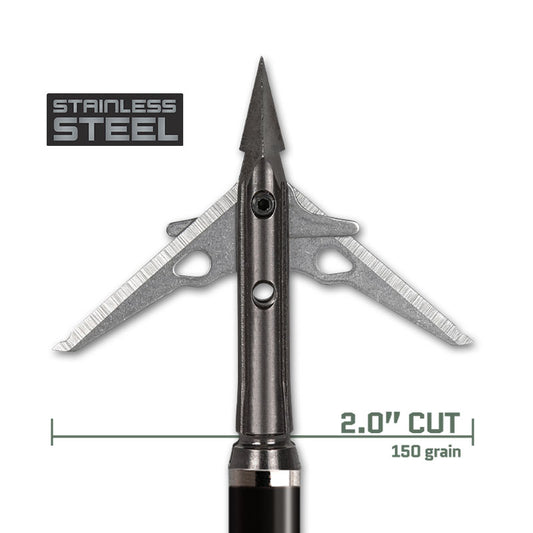 SEVR Robusto 2.0 Stainless Steel - Mechanical Broadhead (150 Grain)